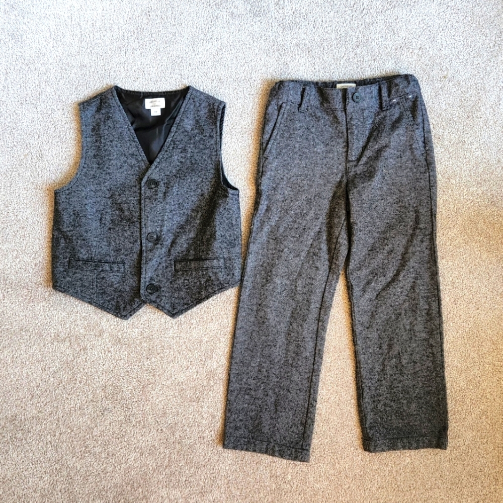 Gymboree Boy's Tweed Pant and Vest Set